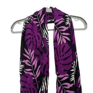 NWT purple and black Hawaiian print sarong/swim coverup